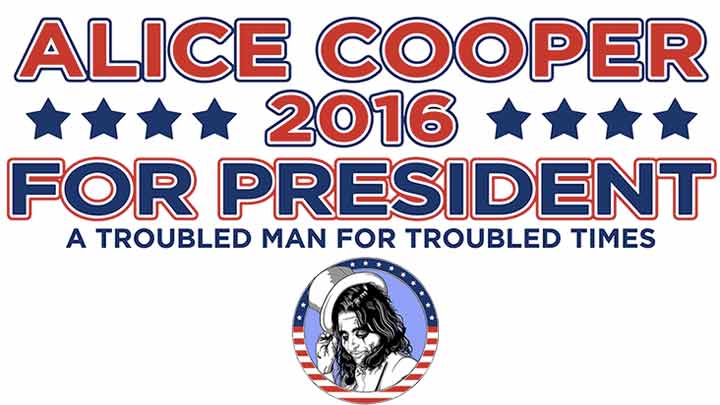 Alice Cooper para Presidente y Primer Ministro